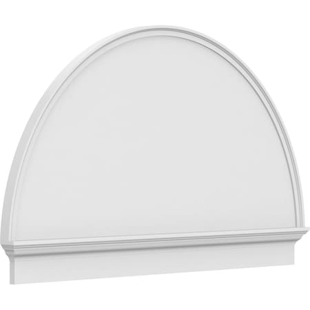 Ekena Millwork Half Round Smooth Architectural Grade PVC Combination Pediment, 60"W x 36-3/4"H x 2-3/4"P PEDPC060X370HRO00